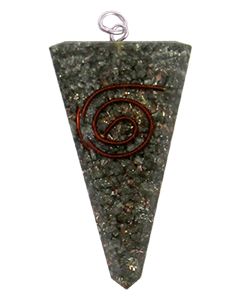 ORGONE POINT PENDANT - PYRITE